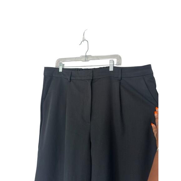 Old Navy Black Plus Basic Work Office Stretch High Rise Wide Leg Pants Size XXL - Picture 4 of 11